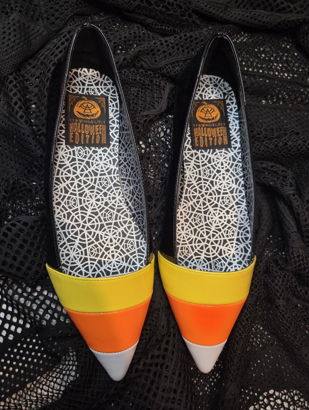 Candy Corn Halloween Edition Pointed Toe Flats